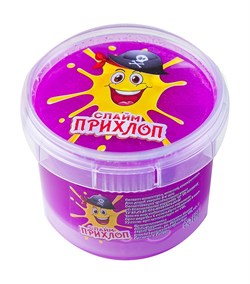 Слайм "Прихлоп. Мальчик - пират" 200мл., без шариков, флуор., цвет в ассорт., РОССИЯ