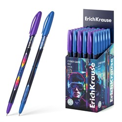 ! РАСПРОДАЖА Ручка шар. ErichKrause "Neo Stick Cyber Game" (61016) синяя, 0.7мм, корпус с принтом, игольчатый стержень