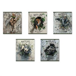 Тетрадь 48л. ErichKrause "Nature Power" клетка (63302) ТВИН-лак