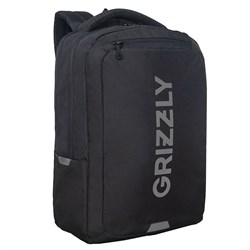 Рюкзак GRIZZLY (RU-534-2) 41,5*29*18см, цвет черный-серый, светоотражающие элементы, анатомическая спинка