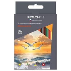 Карандаши Красин акварельные "Айвазовский" 36цв., трехгранные (KP-361000)
