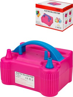 Насос электрический для воздушных шаров, мощность 600В, 2 клапана плавного нажатия, работает от сети (КМП-6270)