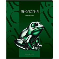 Тетрадь 48л. ТЕМНОЕ СТЕКЛО "Биология" (ТП5ск48_к_вл 63921, BG) обложка - мелованный картон, твин-лак, конгрев