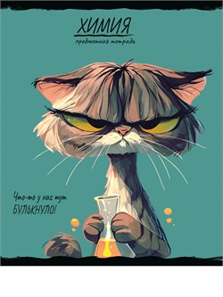 Тетрадь 48л. ПРО ХВОСТ "Химия" (48-2500, Prof-Press) обложка - мелованный картон, фактурное тиснение