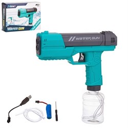 Вод. оружие аккумул. 21,5см пистолет (IT110394) дальность 8м, заряжается от USB, в коробке