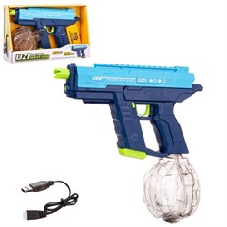 Вод. оружие аккумул. 28см пистолет (IT110414) обойма 800мл, дальность 10м, заряжается от USB, в коробке