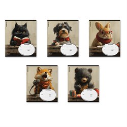 Тетрадь 12л. ErichKrause клетка "Funny Friends" (63234) обложка - мелованный картон