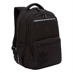 Рюкзак GRIZZLY (RB-554-3) 39*28*20см, цвет черный, анатомическая спинка