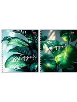 Тетрадь 96л. на спирали Profit "Зеленые листья -1" клетка (Т96-4851)