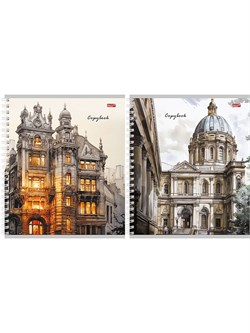 Тетрадь 96л. на спирали Profit "Очаровывающая архитектура" клетка (96-8407)