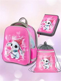 Набор Berlingo "Dreamy Bunny" (EXM-1111): рюкзак Expert 36*27*14см + сумка для обуви 46*36см + пенал 20*14см