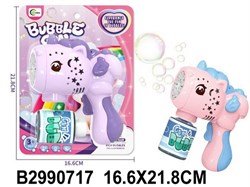 Игрушка для выдувания мыльных пузырей "Единорожка" (2990717) в блистере 16,6*21,8см
