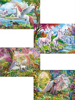 ! РАСПРОДАЖА Puzzle  120 элементов "Единороги №7" (П120-2010)