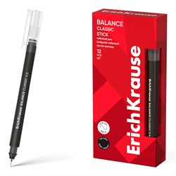 Ручка роллер ErichKrause "Balance Classic" (63148) черная, 0.5мм, одноразовая