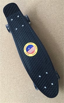 Пениборд 55см (L-M350-1S) колеса PU с подсветкой, рама однотонная