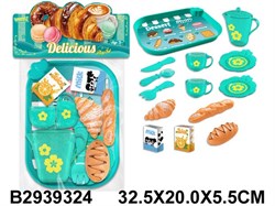 Игровой набор "Посуда и продукты" с подносом, в пакете 32,5*20см (2939324)