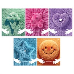 Тетрадь 80л. BG "Обнимашки" линия (Т5ск80_вл 60336) микро sandy-touch лак