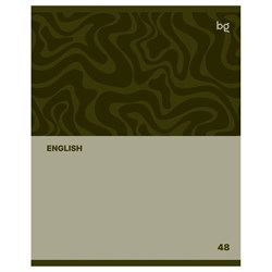 Тетрадь 48л. SINGLE COLOUR "Английский язык" (ТПск48 63782, BG)