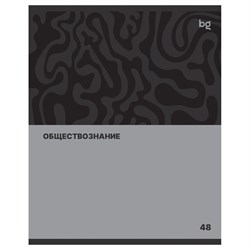 Тетрадь 48л. SINGLE COLOUR "Обществознание" (ТПск48 63785, BG)