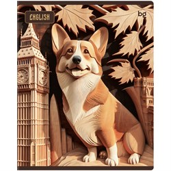 Тетрадь 48л. ДЕРЕВО ЗНАНИЙ "Английский язык" (ТП5ск48_лс 63902, BG) soft-touch ламинация