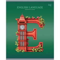 Тетрадь 48л. ЗАГЛАВНЫЕ - ГЛАВНЫЕ "Английский язык" (ТПск48 63758, BG)