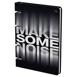 Тетрадь 120л. на кольцах "Make noise", сменный блок (ТК5к120_лс 57849, "BG") soft-touch ламинация