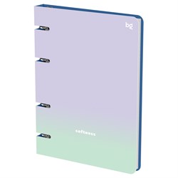 Тетрадь 120л. на кольцах "Softness", сменный блок (ТК5к120_лс 57847, "BG") soft-touch ламинация