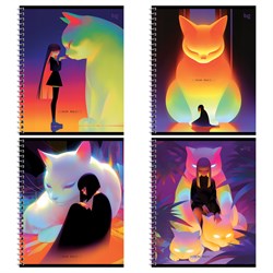 Тетрадь 96л. на спирали BG "Неон" клетка (Т5гр96 57661)