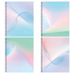 Тетрадь 96л. на спирали BG "Облака нежности" клетка (Т5гр96_лс 57655) soft-touch ламинация