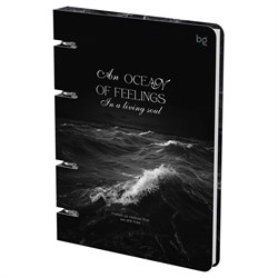 Тетрадь 120л. на кольцах "Ocean", сменный блок (ТК5к120_лм 57859, "BG") матовая ламинация