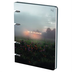 Тетрадь 120л. на кольцах "Silence", сменный блок (ТК5к120_лс 57856, "BG") soft-touch ламинация