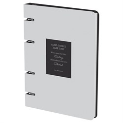 Тетрадь 120л. на кольцах "Минимализм", сменный блок (ТК5к120_лм_тф 57851, "BG") матовая ламинация, тиснение фольгой