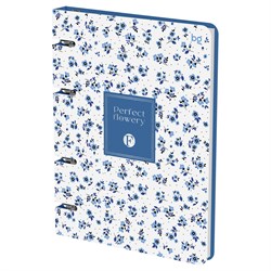 Тетрадь 120л. на кольцах "Цветочки", сменный блок (ТК5к120_лм_тф 57848, "BG") матовая ламинация, тиснение фольгой