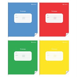 Тетрадь 12л. Schoolformat линия "Однотонная. Яркие цвета" (ТШЛ12-ЯЦ, 153479) ВД лак, обложка - мелованный картон