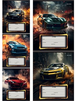 Тетрадь 12л. Prof-Press линия "Авто и драйв" (Т12-3931) обложка - мелованная бумага