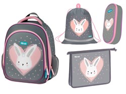 Набор Först "Little Friend" (FT*062509): рюкзак F-Light 36*27*15см + сумка для обуви 46*36см + пенал 22*9*4,5см + gапка для тетрадей А5 (FT-PP-A50531)