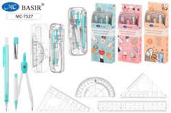 Готовальня Basir "Лапки" 7 предметов (MC-7527) в пласт. футляре