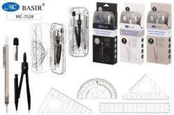 Готовальня Basir 7 предметов (MC-7528) в пласт. футляре