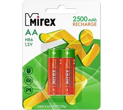 Аккумулятор R6 "Mirex" 2500 mAh, на блистере BL2