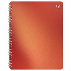 Тетрадь 48л. на спирали BG "Сияние. Оранжевая" клетка (Т5гр48_пл 09338) пластиковая обложка
