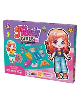 Игра магнитная "Одевашки. Алиса" 1 фигурка-основа + 74 элем. (05610) в коробке, "Десятое королевство"