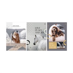 Тетрадь 80л. А4 "Любите мир", клетка (Т4ск80_лм 11204, "BG") матовая ламинация