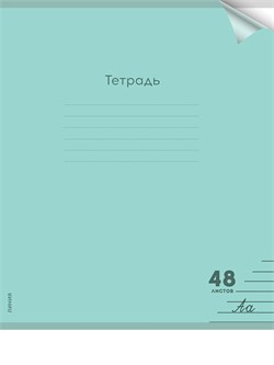 Тетрадь 48л. Prof-Press "Пастель Green" линия (48-1354) пластиковая обложка