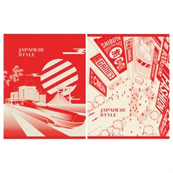 Тетрадь 80л. Greenwich Line "Japanese style" клетка (N5c80-53158) матовая ламинация, блок 70г/м2