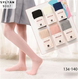 Колготки подрост., р.134-140 "Syltan" хлопок 85%, эластан 10%, полиамид 5% (9007) в ассорт.