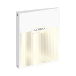 Тетрадь 120л. на кольцах "Minimal" сменный блок (ТК5к120_лг_тф 08668, "BG") глянцевая ламинация, тиснение фольгой