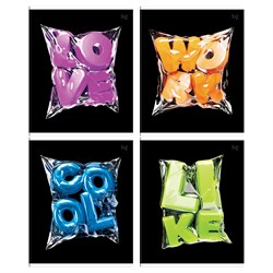 Тетрадь 48л. BG "Вакуум" клетка (Т5ск48_вл_к 08525) конгрев, выб. лак