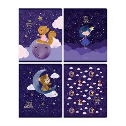 Тетрадь 48л. BG "Sweet dreams" клетка (Т5ск48_тф 11068) тиснение фольгой