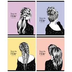 Тетрадь 96л. BG "Модно и стильно" клетка (Т5ск96_вл 12242) выб. лак