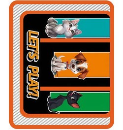Папка для труда А4 (ПТР-1) "Purrfect" молния вокруг, пластик